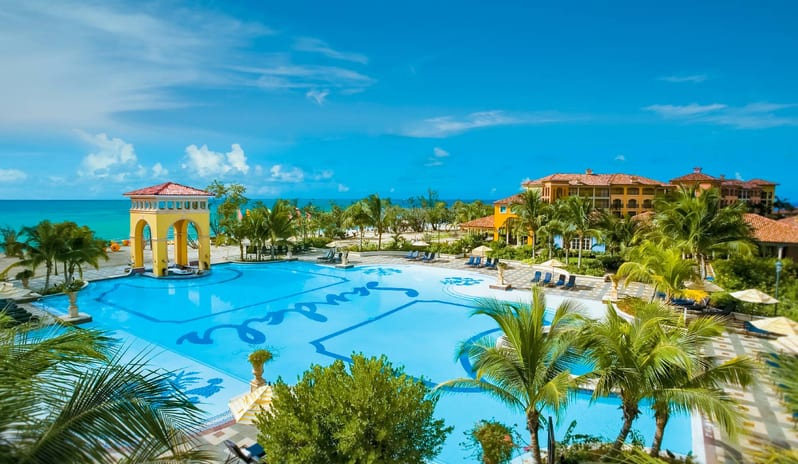 Sandals South Coast-Aeriel View Pool